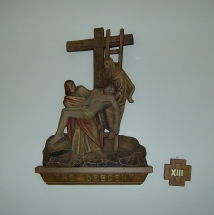 Station of the cross, the descent